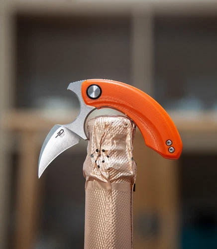 Bestech Knives Strelit Folding Knife 2.18" 14C28N Steel Blade Orange G10-BG52C-1