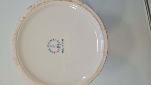 Bierkrug mit Zinndeckel, Porzellan - Bild 3 von 5