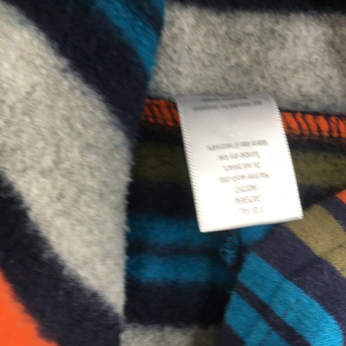 Gymboree Kids Sweater Large 10 -12 Blue Orange Gray Green Full Zip Hoodie Youth - Picture 10 of 11