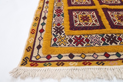3 x 4 ft Carpet Kilim Small Afghan Hand Knotted Rug Bathroom Rug Doormat Kilim - Picture 3 of 9