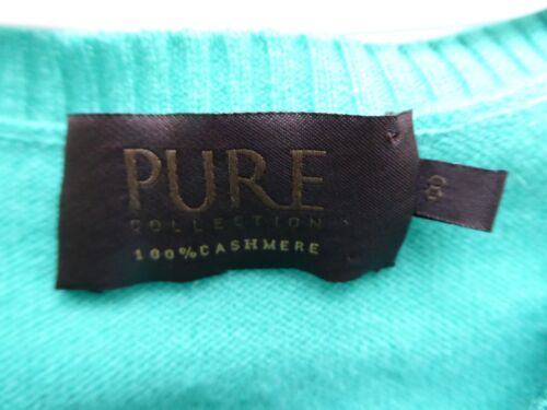 PURE COLLECTION Cashmere Crop Cardigan £145 - UK 8 - Peppermint Green - Picture 2 of 13