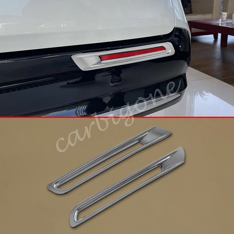 Chrome Rear Fog Light Cover Bumper Trims For Toyota Sienna 2021-2023 Accessories