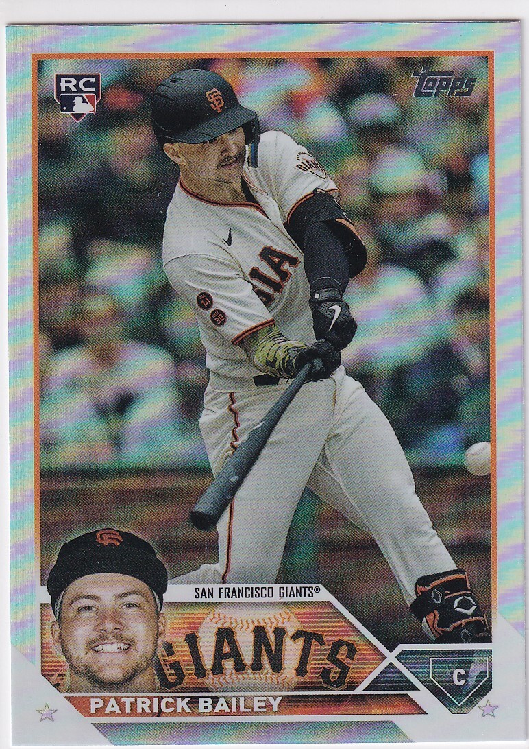 2023 Topps Update Rainbow Foil Patrick Bailey RC #US8 San Francisco Giants