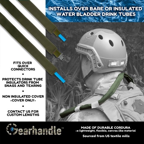Non Insulated Hydration Backpack Water Bladder Drink Tube Hose Cover Sleeve - Picture 105 of 123
