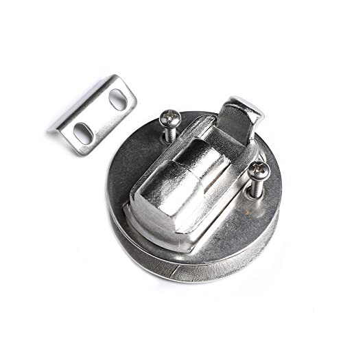4-Pack Flush Mount Slam Latches For Boat Hatches & RV Doors - Stainless Steel With Key Lock (Black)