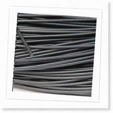 Black Synthetic Rattan Weaving Material - 500g 60m Solid Round for Furniture R