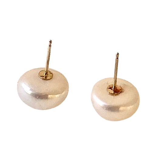 Mabe Perlen Ohrstecker Gold Pfosten - Bild 9 von 11