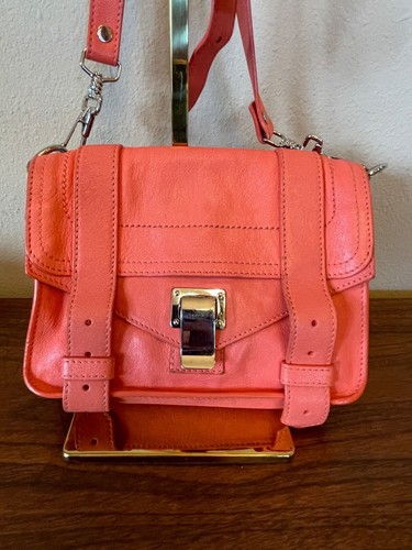 Proenza Schouler PS1 Mini Crossbody Bag Coral Orange Retail: $1170 - Picture 13 of 14
