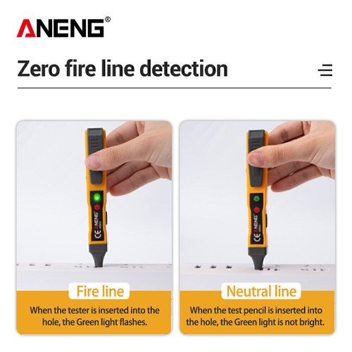 AC/DC Voltage Detector Electric Non-contact Pen Tester Continuity Battery Tester - Picture 8 of 12
