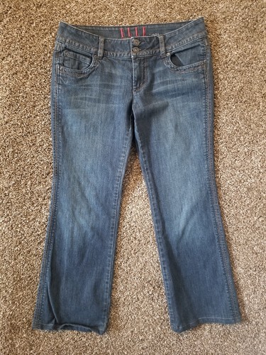 Elle Damen Größe 10R - niedrig steigende entspannte gerade Bein Denim blau Jeans - Bild 5 von 13