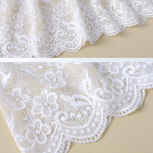 Ladies Lace Extender Skirt Cut Out Short Floral Elastic Waist Half Underskirt  - Bild 8 von 11