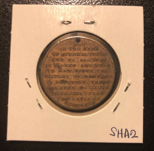 (1852) Hungary Louis Kossuth 'The Washington of Hungary' “Holed”Brass Token-28MM - Picture 4 of 4