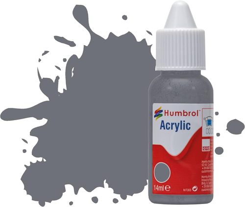 Acrylic Paint No 145 Medium Grey Matt Dropper Bottle, DB0145, 14Ml - Picture 4 of 12