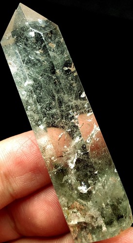 33g Fantasma Natural 'Fantasma Verde' Lemuriano Cuarzo Punta Cristal Pulido s375 - Imagen 3 de 7