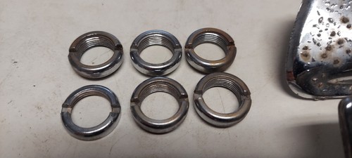 Original 1957 Oldsmobile Windshield Wiper Escutcheons 88, 88 Super and 98 - Picture 3 of 4