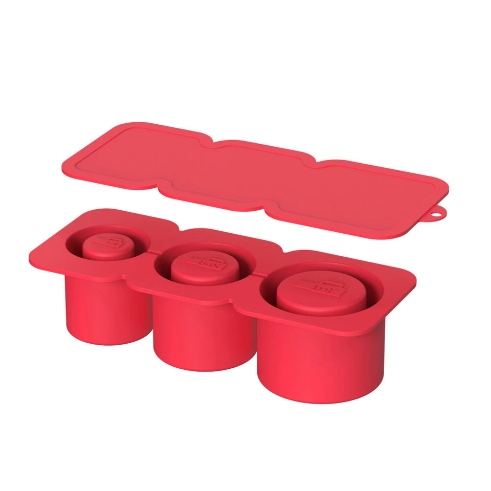 Bandeja redonda para cubitos de hielo con tapa congelador de grado alimenticio bandejas fáciles de limpiar para whisky Foto 3 de 4