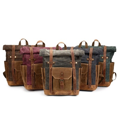 Retro wasserdichte Aktentasche Oil Wax Canvas Crossbody Umhängetasche Handtasche Retro wasserdichte Aktentasche Oil Wax Canvas Crossbody Umhängetasche Handtasche