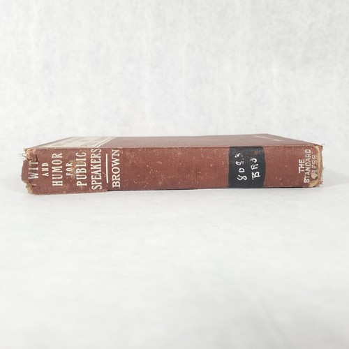 Wit and Humor for Public Speakers - 1916 Hardcover by Will H. Brown - Picture 3 of 16