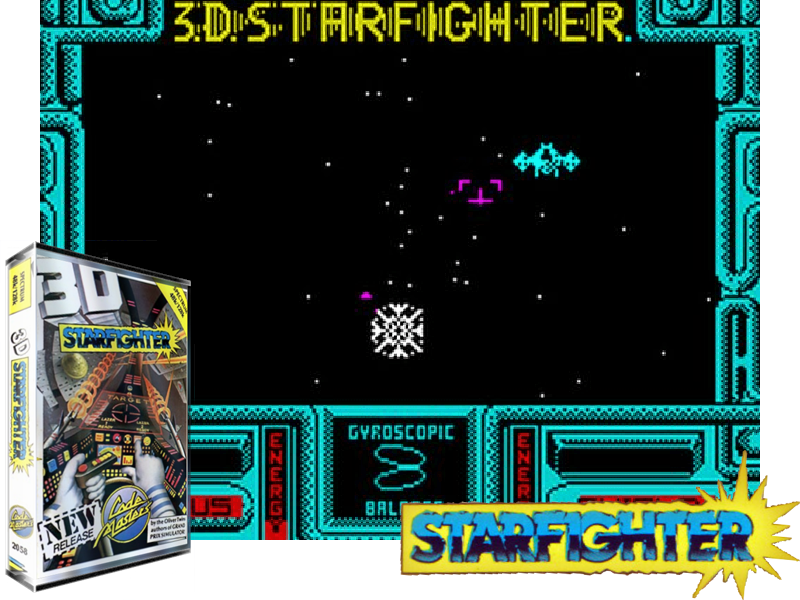 Sinclair ZX Spectrum 48K Game - 3D STARFIGHTER - Codemasters