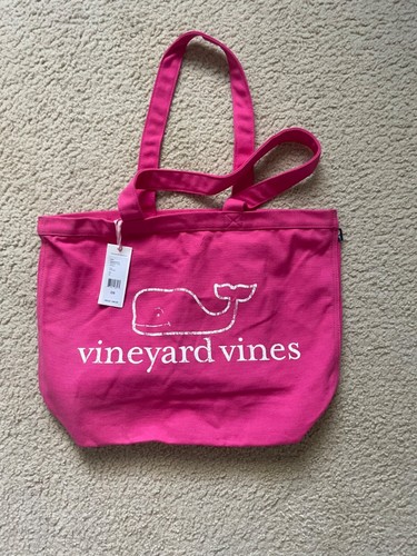 Vineyard vines pink canvas tote bag NWT - Picture 2 of 7