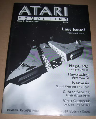 Atari 520 1040 St Ste Falcon Ordinateur Atari Ordinateur Magazine Issue 3 Feb 97