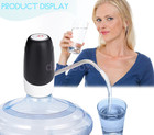 Black Electric Auto Drinking Bottle Water Pump Dispenser Domestic Office Handily