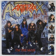 Anthrax Fully Signed Autograph Record Album JSA Vinyl I'm the Man Dan Spitz Anthrax Fully Signed Autograph Record Album JSA Vinyl I'm the Man Dan Spitz
