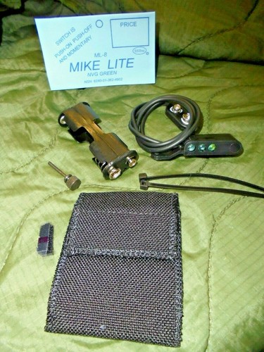 MIKE LITE  ML-8    NVG GREEN    NSN: 6240-01-362-4902 - Foto 1 di 10