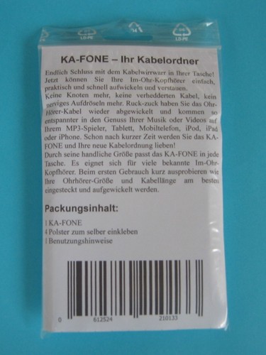 KA-FONE - dein mobiles Accessoire für In-Ohr-Hörer - Bild 4 von 4
