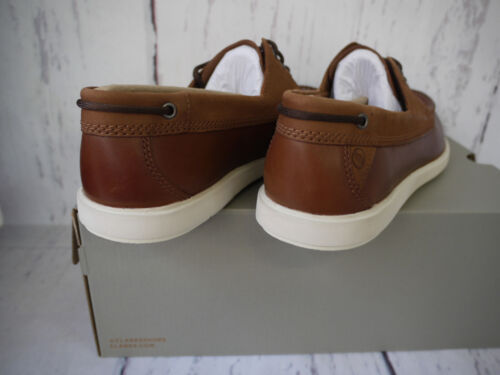 Clarks Herren Schuhe Bratton Boat Bootsschuhe Braun Leder Gr. 43 UK 9 - Bild 7 von 8