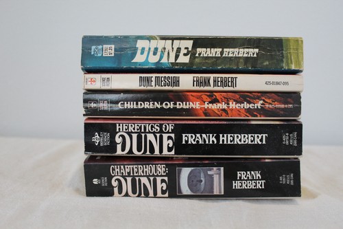 Frank Herbert DUNE 1-3, 5-6 - Paperback 5 Book Lot, Dune, Messiah, Children, ++ - 第 9/14 張圖片