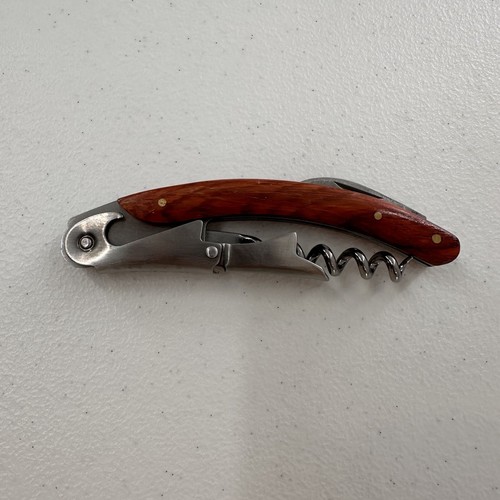 Professional Splash 3 in 1 Rosewood Handle Wine Bottle Foil Opener Corkscrew a - Picture 6 of 8