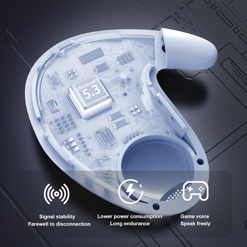 Bluetooth Wireless Earbuds Waterproof LED Noise Cancelling Invisible Earphones - Picture 8 of 17