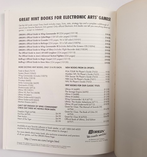 ORIGIN'S OFFICIAL GUIDE TO CRUSADER: NO REMORSE. 1995. BOOK ONLY! - Picture 7 of 7