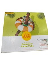 Sun Squad Bungalow Inflatable 42" Diameter Swim Tube For Ages 9 SKU8173