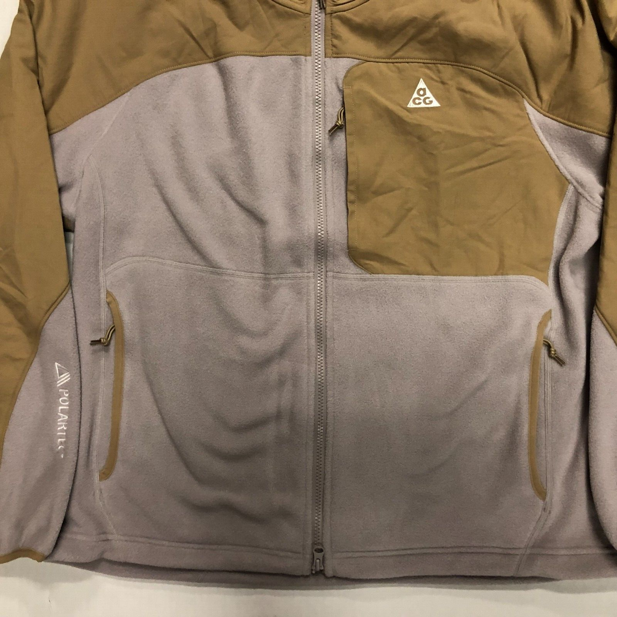 Nike ACG Wolf Tree Zip Up Parachute Beige HJ2458-297 Size Medium