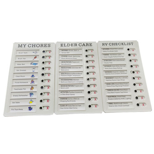 Kids Chore Chart Check List Memo Plastic Board Planner Easy and Fun To Use § - Picture 6 of 17