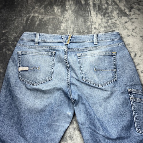 Pantalones de mezclilla Ariat Rebar para mujer 32s ropa de trabajo tiro medio bota leer - Imagen 10 de 10