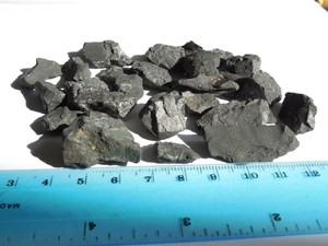 28-piece-lot-of-ROUGH-NATURAL-SHUNGITE-from-RUSSIA-50-grams-Purification-Item-1