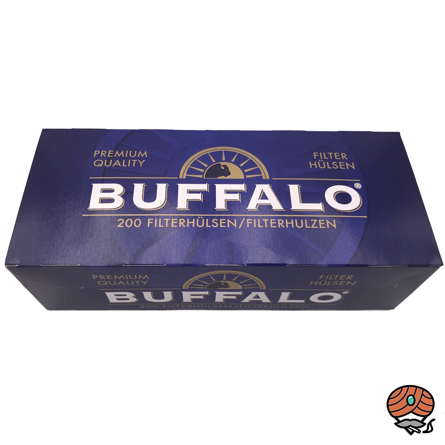 Buffalo Blue Feinschnitt Tabak Dose 4x 140g Buffalo Blue Hülsen Zubehör