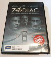 Zodiac (DVD, 2007, Widescreen) Robert Downey Jr