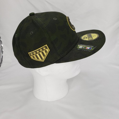 Nuevo con etiquetas Chicago Cubs New Era Camuflado Ajustado Fuerzas Armadas Día 2019 Snapback talla 7 1/4 - Imagen 17 de 24