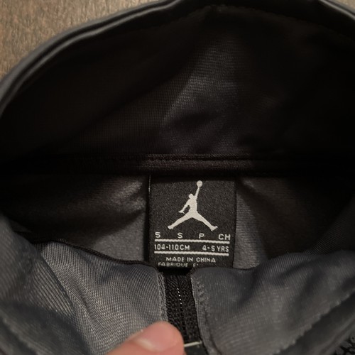 Air Jordan Kid’s Jacket Size S (4-5) years old Black Big Logo Zip Up Jumpman - Picture 3 of 7