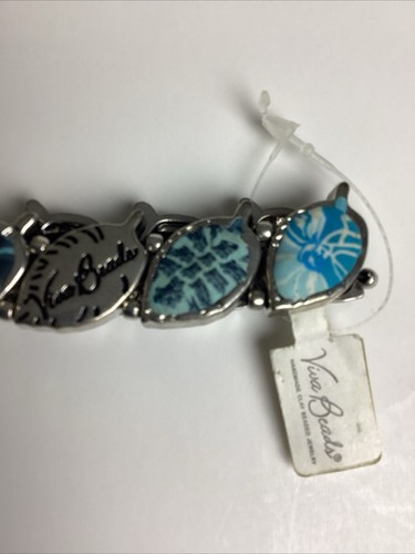 NWT Viva Beads Stretch Bracelet Blue Brook - Picture 6 of 7
