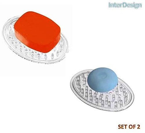 Plastic Soap Saver, Holder Tray for Bathroom Counter, Shower, Set of 1 - Picture 3 of 6