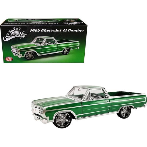 ACME 1965 CHEVROLET EL CAMINO CUSTOM PICK UP TRUCK 1/18 CALYPSO GREEN A1805415 - Picture 6 of 6