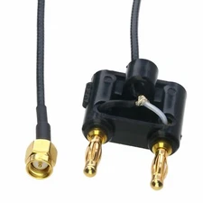 SMA male to 4mm Banana dual Binding Post RG316 Oscilloscope Test Cable Lab 2~16'