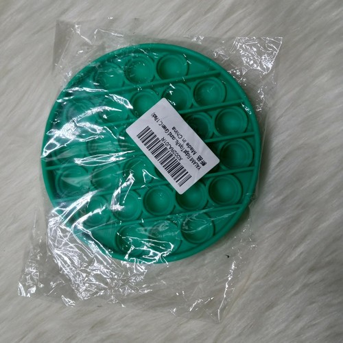Push Pop Sensory Stress Relief Fidget Bubble Toy Round Green New - Picture 4 of 5