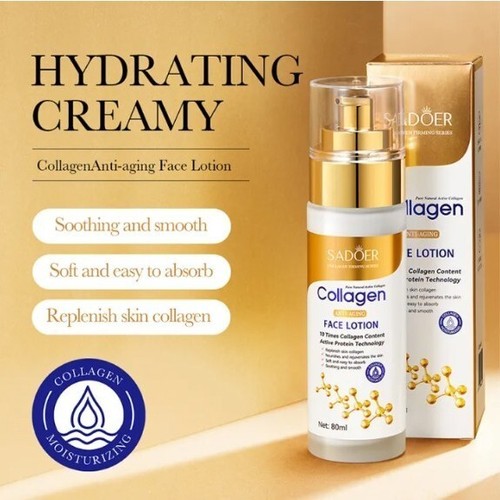 2 x Sadoer Collagen Anti-Aging Face Lotion Soothing & Smooth Skin 80ml - Picture 3 of 9