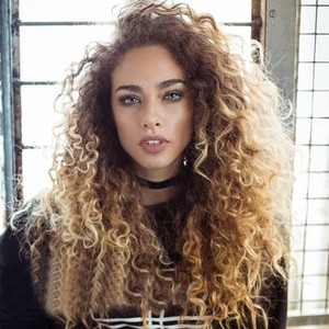 Thick Afro Hair Wig Brown Long Kinky Curly Long Ombre Blonde Wigs